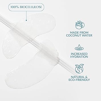 Talika لصقات العين من تالكا بيو إنزيمز لترطيب فوري تحت العينين - ماسك لصقات للدوائر الداكنة، العيون المتعبة، والانتفاخات - زوج واحد - Image 3