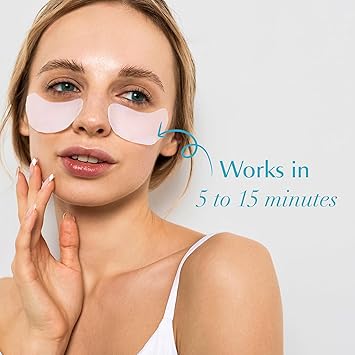 Talika لصقات العين من تالكا بيو إنزيمز لترطيب فوري تحت العينين - ماسك لصقات للدوائر الداكنة، العيون المتعبة، والانتفاخات - زوج واحد - Image 5