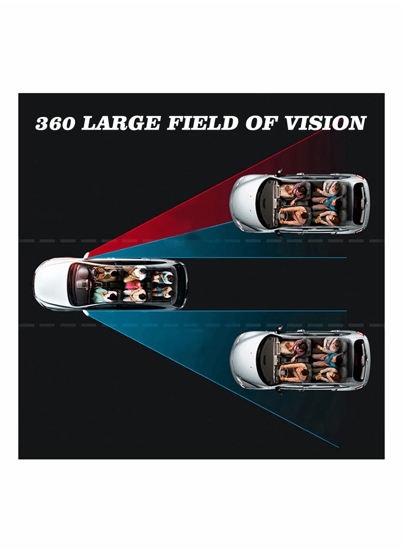 2 Pcs Blind Spot Mirrors, HD Glass Adjustable Rear View Mirror,Car Auxiliary Universal Wide Angle Mirrors Rear View Mirror Mirror Universal for Cars, Trucks, SUVs