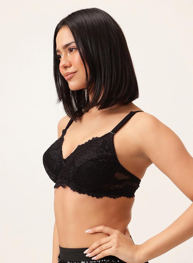 Clovia Set of 2 - Padded Non-Wired Full Coverage Lace Bra - Image 5