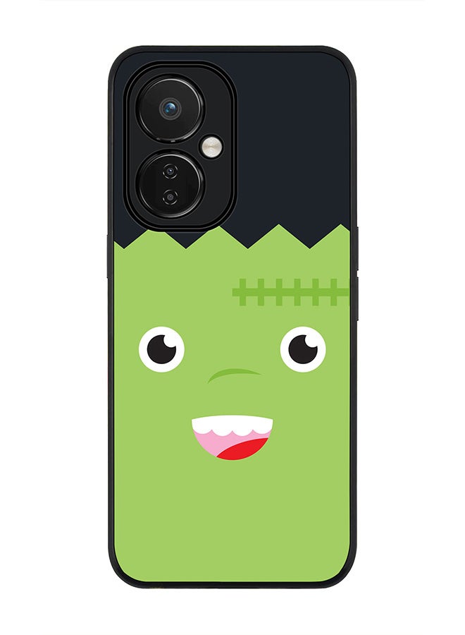 Stylizedd Rugged Black edge case for Nord CE 3 Lite Slim fit Soft Case Flexible Rubber Edges Anti Drop TPU Gel Thin Cover - Cute Frankie - Image 1