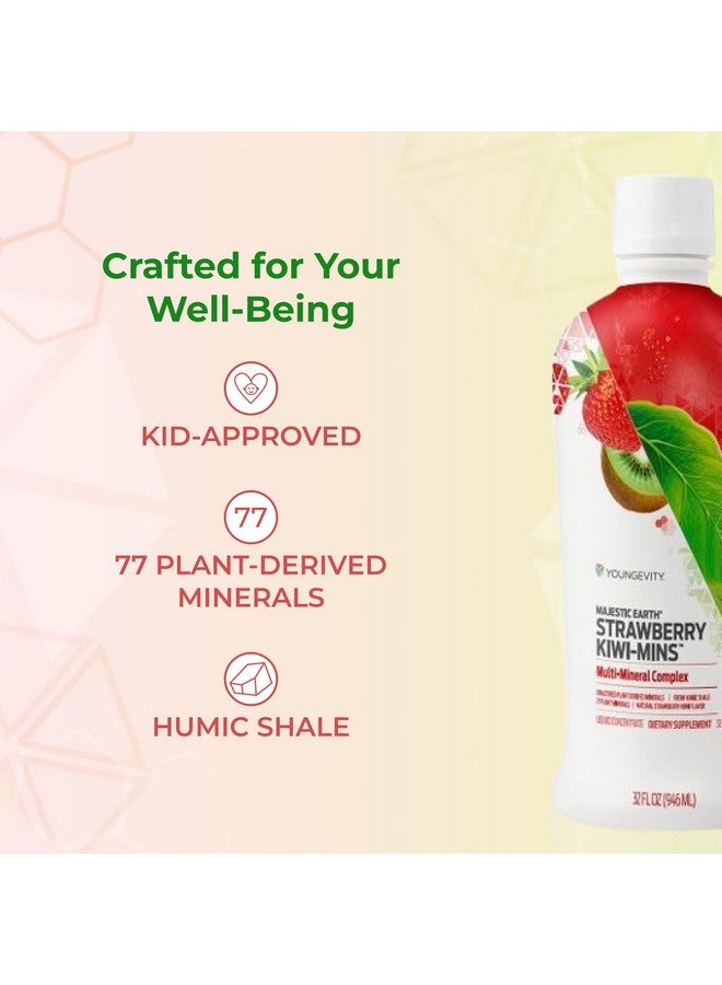 Youngevity Strawberry Kiwi-Mins Plant Derived Multi-Mineral Complex - Made from Humic Shale - Liquid Colloidal Form - Kid Friendly Taste - (32oz) - Image 5