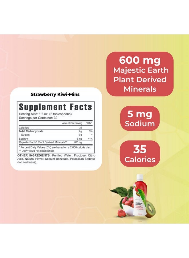Youngevity Strawberry Kiwi-Mins Plant Derived Multi-Mineral Complex - Made from Humic Shale - Liquid Colloidal Form - Kid Friendly Taste - (32oz) - Image 3
