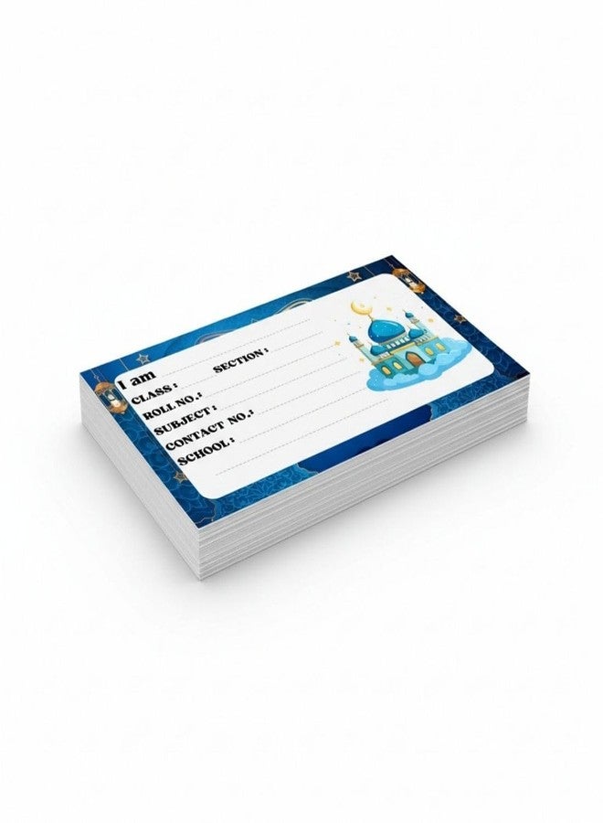 AanyaCentric 36nos Name Sticker for Kid | 4 x 2 inch | Self Fill in Sticky Labels for Book Register Copy - Image 1