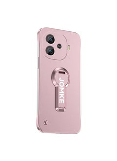 Zaboon For vivo iQOO Z9 Turbo Baking Varnish 360 Rotate Holder No Frame PC Phone Case(Pink) 