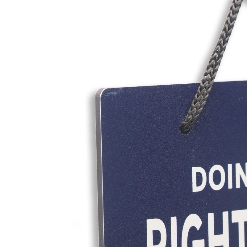 Open Road Brands Ted Lasso Doing the Right Thing Is Never the Wrong Thing Hanging Metal Sign - Fun Ted Lasso Sign for Man Cave or Office - Image 4