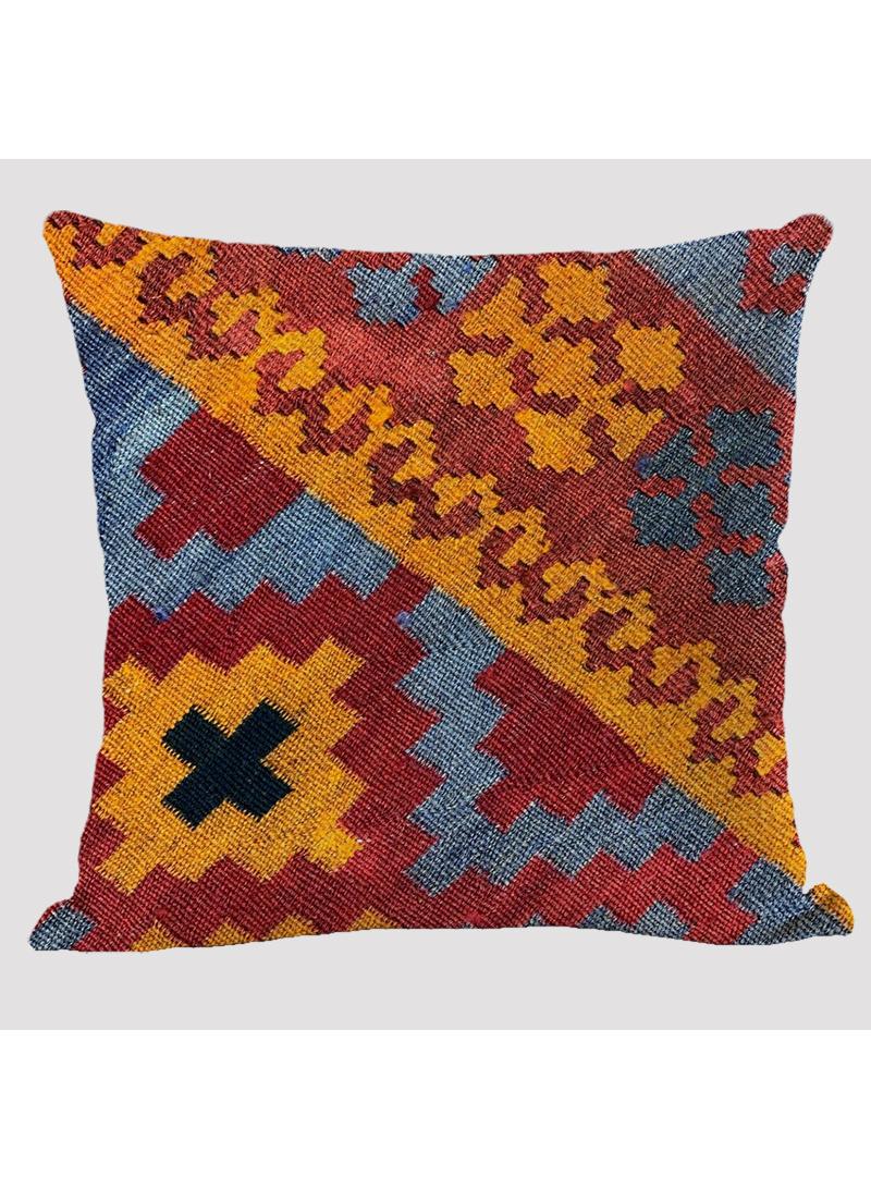4 قطعة البوهيمي وسادة القضية الوطنية الكتان القضية متعددة الألوان 45x45cm بدون وسادة - Image 2