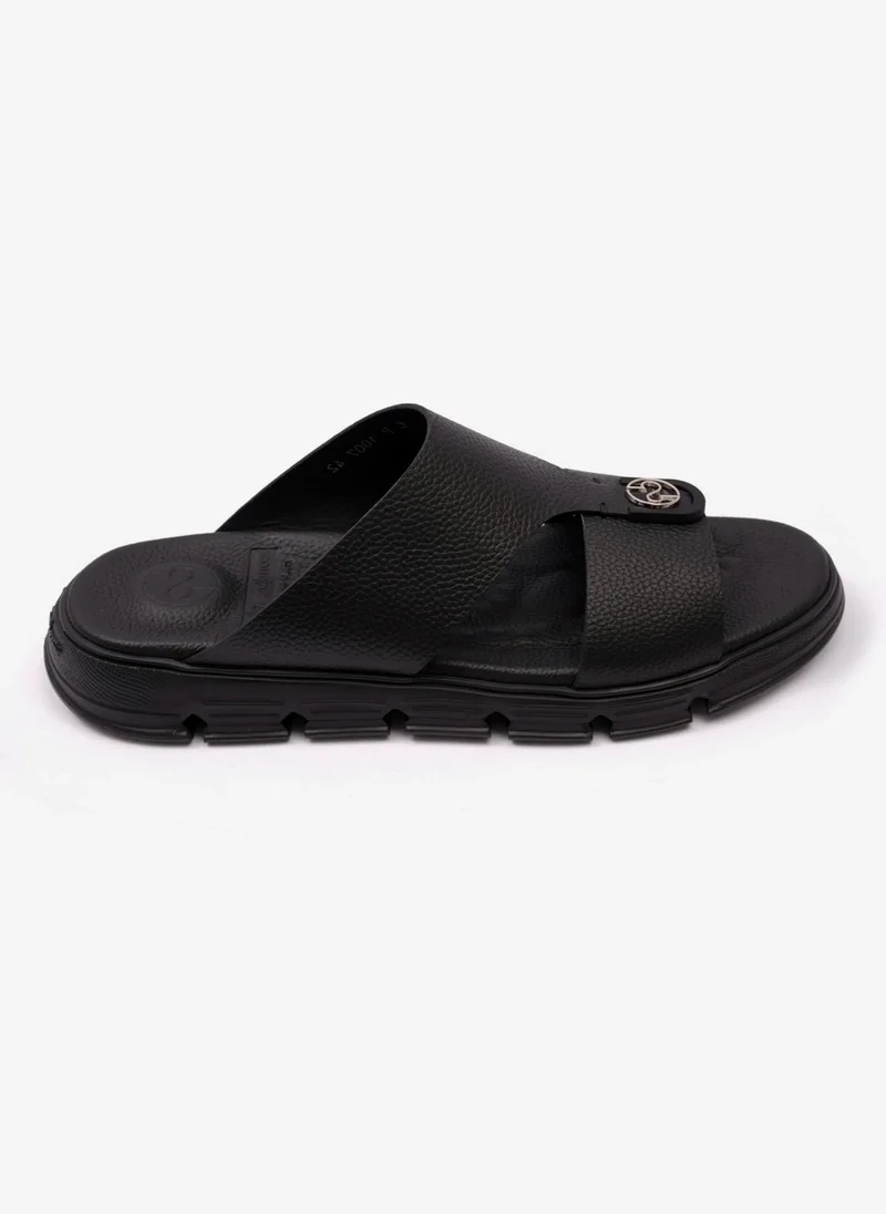 Comfort Plus COMFORT PLUS MENS ARABIC SOFT MILLED SANDAL BLACK