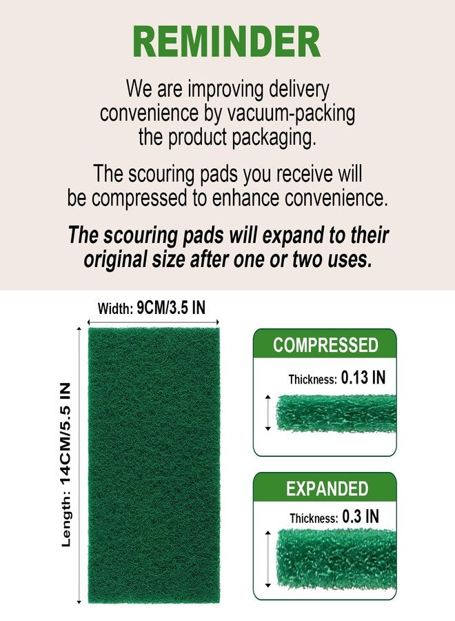 AIDEA Heavy Duty Scouring Pads, Dish Scrubber Pads for Household and Kitchen, Multipurpose Scour Pads for Cleaning, 24 Pack, 5.5in*3.5in - Image 2