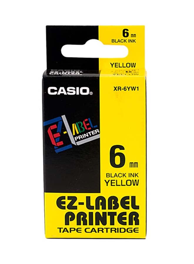 EZ Label Printer Tape Yellow