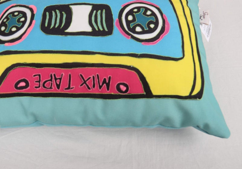 Sivya Poly Fiber By Home Micro Filled Shape Cute Cushion For Kids (Mix Tape, Multicolour) - Image 4