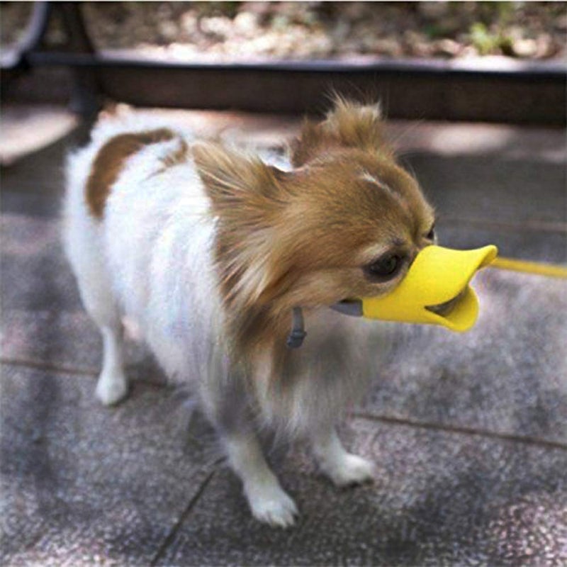 OUTAD Anti-Bite Silicone Muzzle Mouth Mask Yellow Largeyard - Image 3