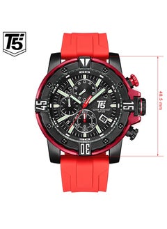 T5 T5 Men's Chronograph Silicone strap Watch  - Image 3
