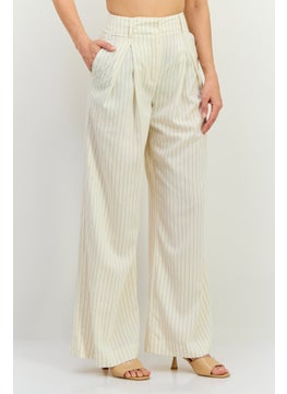 Women Regular Fit Stripe Wide Leg Pants, Off White - pzsku/ZF0FD4185B9DCF8B27809Z/45/_/1739455645/d300b98d-269e-4182-9414-587439f2d733