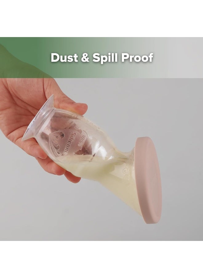 هاكا Haakaa Manual Silicone Breast Pump with Suction Base and Silicone Lid Set - Image 5