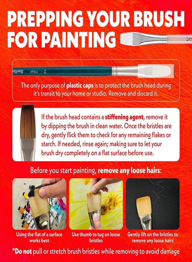 Creative Mark Art Supplies Large Mural Synthetic Golden Taklon Paint Brush - Round #30-2 Pack - Artist Supplies for Acrylics, Watercolors, and Oils - Durable, Resilient, Seamless Ferrules - Image 4