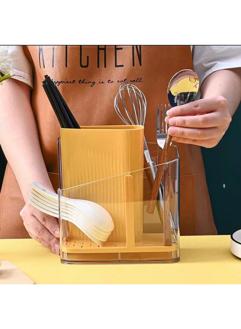Multi-purpose acrylic spoon holder and strainer