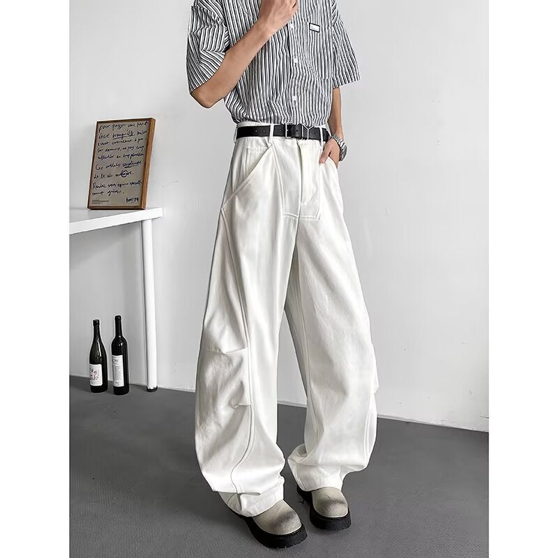 Unisex Classic Denim Jeans Loose Fit Daily Outdoor Wear - Image 3
