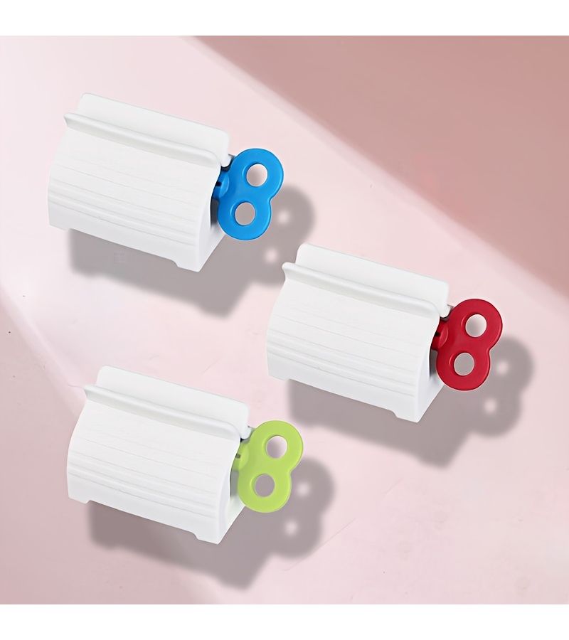 Color Mix Rolling Toothpaste Squeezer Stand Manual Tube Dispenser Bathroom Organizer - Image 3