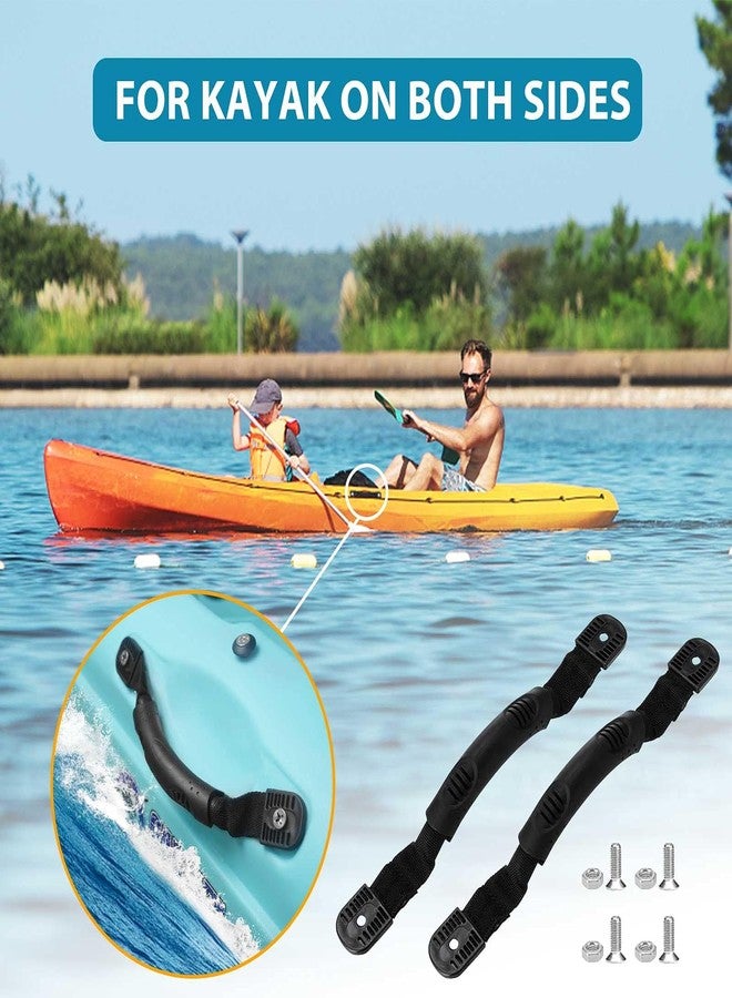 KEGOBA 4PCS Kayak Carry Handles, Sturdy Canoe Boat Handle with Screws for Ocean Kayak Emotion Kayaks Luggage Outdoor Sport Canoe Handle Kayak Parts Black - Image 3