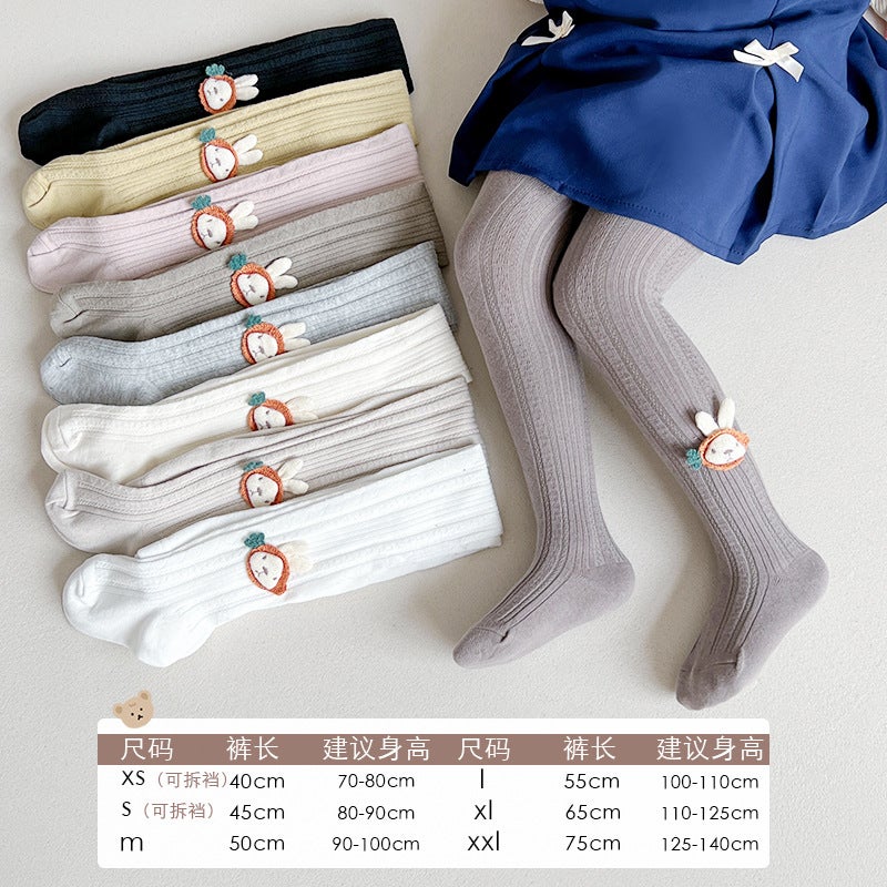 Children'S Pantyhose Cotton Girls' Leggings Outer Wear Baby One-Piece Socks Medium Thick Baby Pantyhose Girl - Image 3