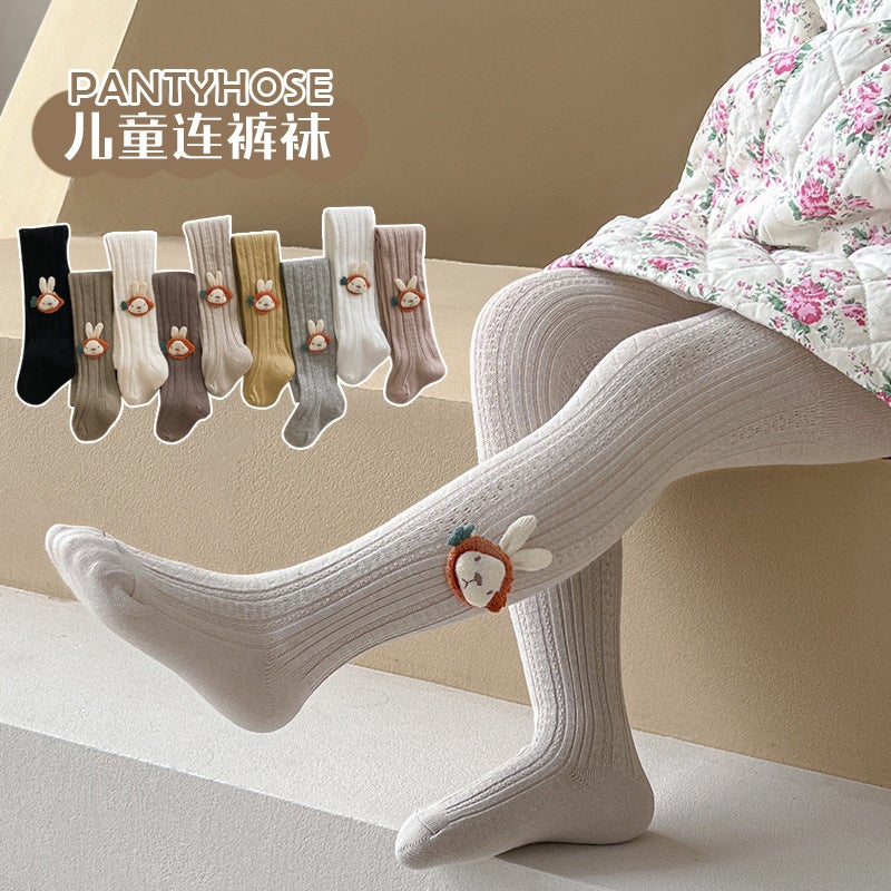 Children'S Pantyhose Cotton Girls' Leggings Outer Wear Baby One-Piece Socks Medium Thick Baby Pantyhose Girl - Image 2