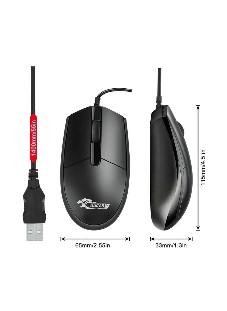 Cougar COUGAR-EGY Ergonomic Wired Mouse 1600 DPI - Smooth Tracking with High Precision for Work C002  - Image 4