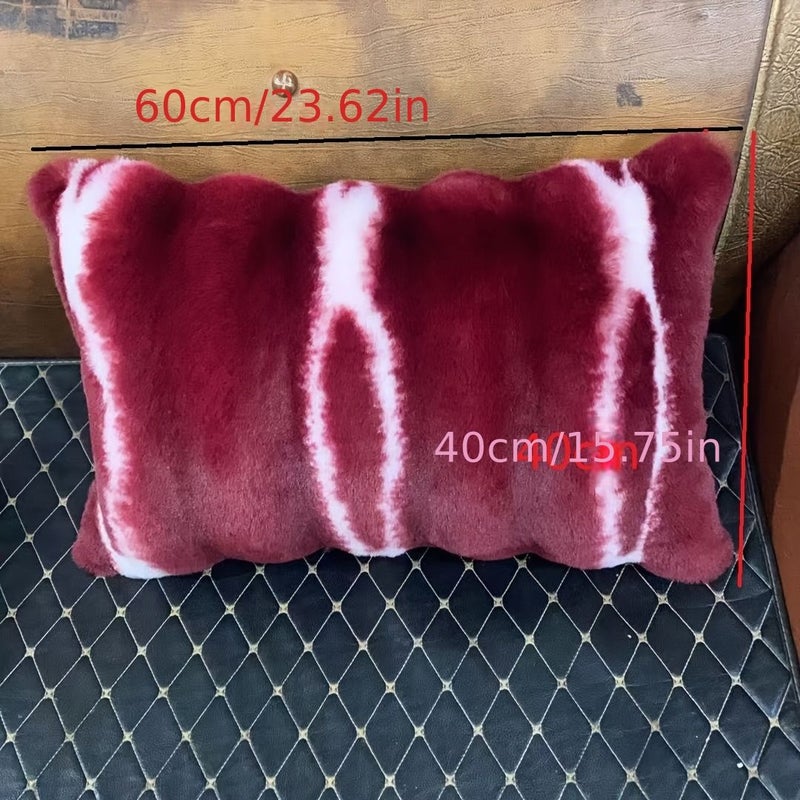 Rabbit Themed Plush Cushion With Pink Stitching For Bedroom Bed Living Room Sofa Decorating 15 75 Inch By 23 62 Inch - Image 3