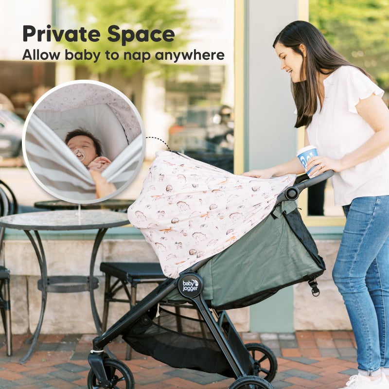 KeaBabies Car Seat Covers for Babies - Nursing Covers for Breastfeeding, Baby Car Seat Canopy for Girls, Boys, Nursing Essentials for Breastfeeding Women, Infant Stroller Privacy Protection (Arcadia) - Image 4