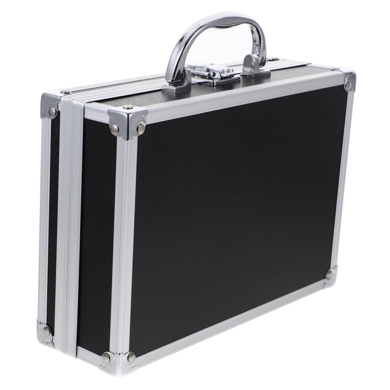 Aluminum Alloy Hard Shell Tool Case Portable Multifunctional Briefcase for Storage Organizer - Image 2