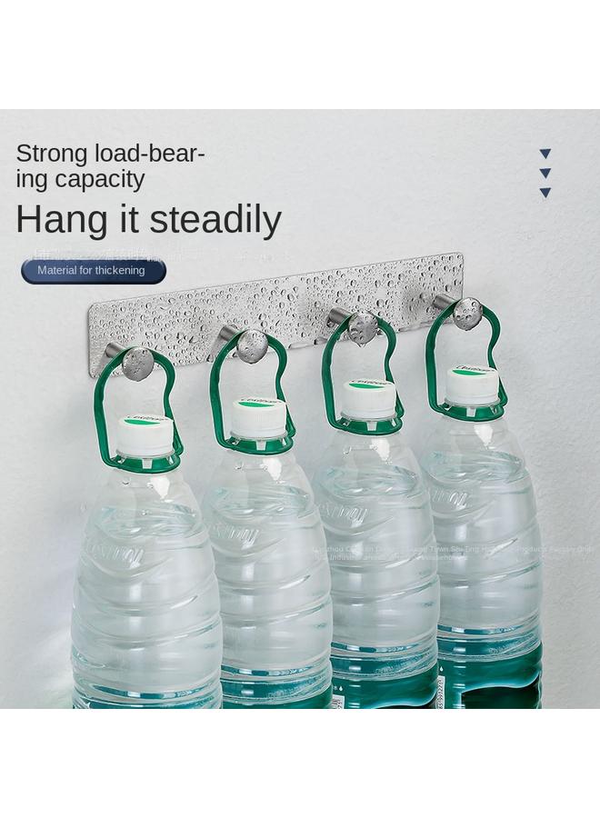 الأزرق جي دبليو خالية من الثقب الفولاذ المقاوم للصدأ خطاف فطر دائري خطاف لاصق متعدد الوظائف خلف باب الحمامات - Image 4