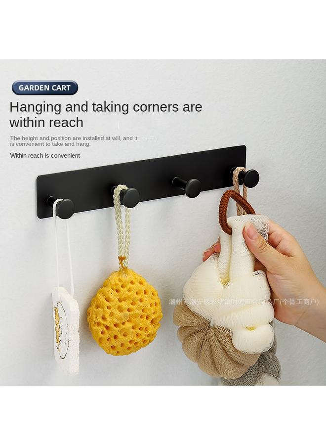 الأزرق جي دبليو خالية من الثقب الفولاذ المقاوم للصدأ خطاف فطر دائري خطاف لاصق متعدد الوظائف خلف باب الحمامات - Image 3