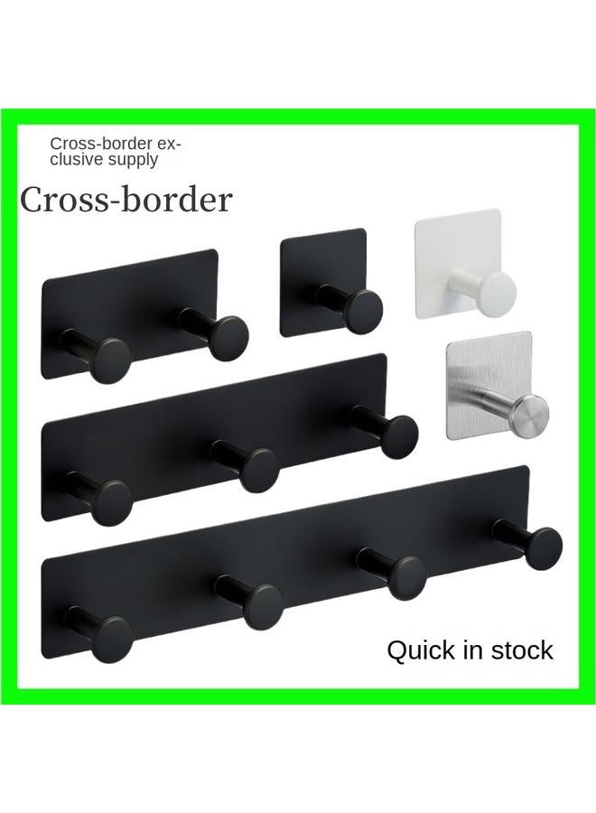 الأزرق جي دبليو خالية من الثقب الفولاذ المقاوم للصدأ خطاف فطر دائري خطاف لاصق متعدد الوظائف خلف باب الحمامات - Image 2