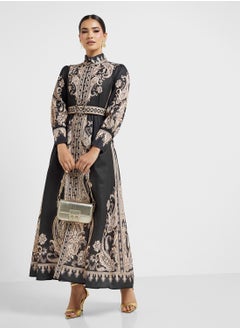 Abstract Print Dress