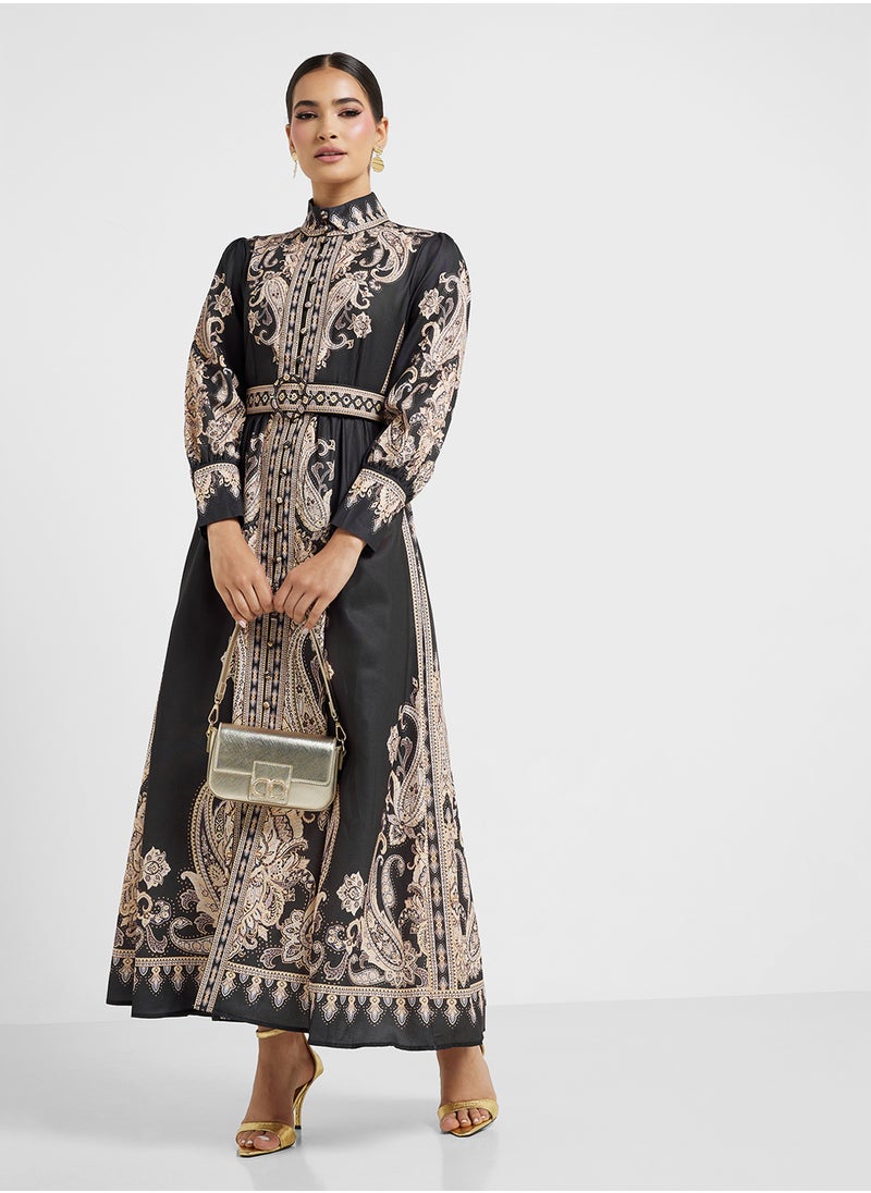 Khizana - Abstract Print Dress - Image 1