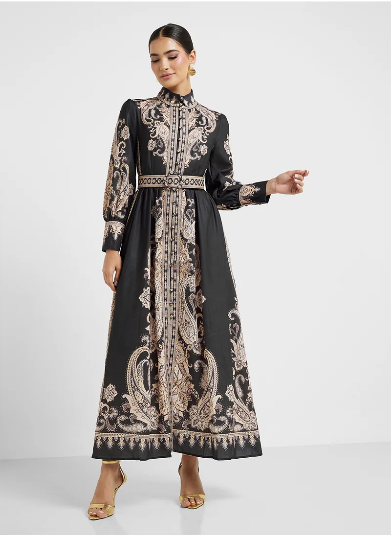 Khizana Abstract Print Dress