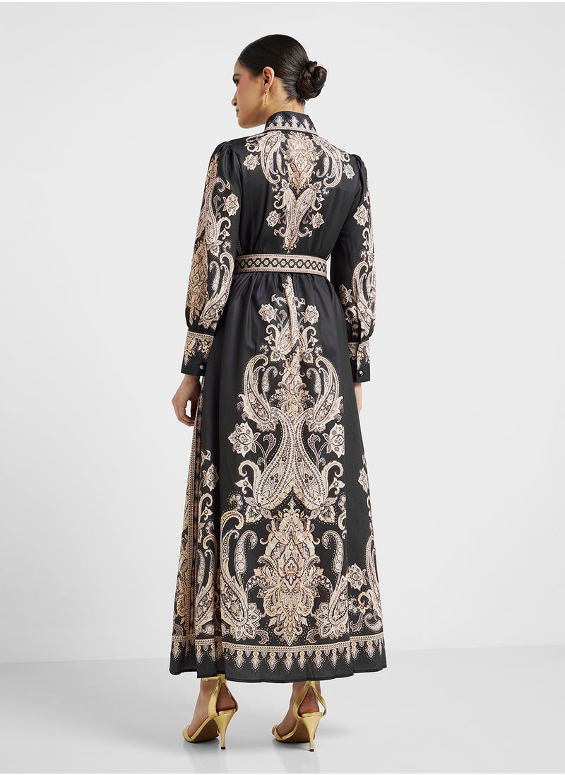 Khizana - Abstract Print Dress - Image 1