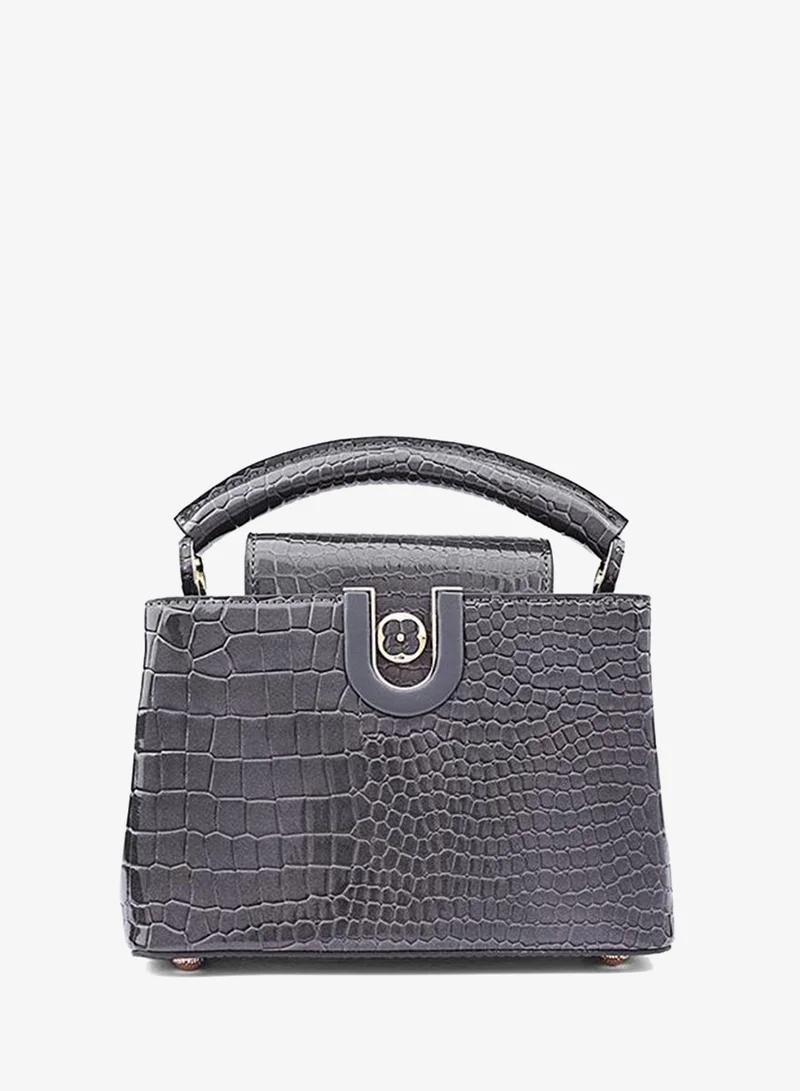 Cuple Grey Minimal Square Clutch for Women | Best Price UAE