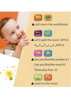 Generic Kids Tablet, Toddler Learning Pad with LED Screen, Alphabet/Numbers/Word/Music/Math Early Education Interactive Electronic Toy for 3 Years+ Boys & Girls (Blue)  - Image 3