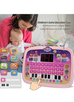 Generic Kids Tablet, Toddler Learning Pad with LED Screen, Alphabet/Numbers/Word/Music/Math Early Education Interactive Electronic Toy for 3 Years+ Boys & Girls (Blue)  - Image 2