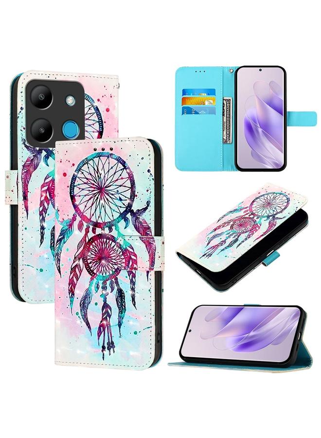 Zaboon Case For Infinix Smart 7 HD / Smart 7 India 3D Painting Horizontal Flip Leather Phone Case - Image 1