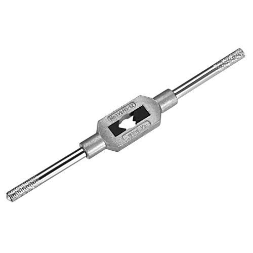 uxcell Adjustable Tap Wrench Handle for Metric M1M12 W11612 Taps Thread Tap Holder Reamer Hand Tapping Tool for Machinist Repair Medium Carbon Steel Handle with Nickel Plated - Image 1