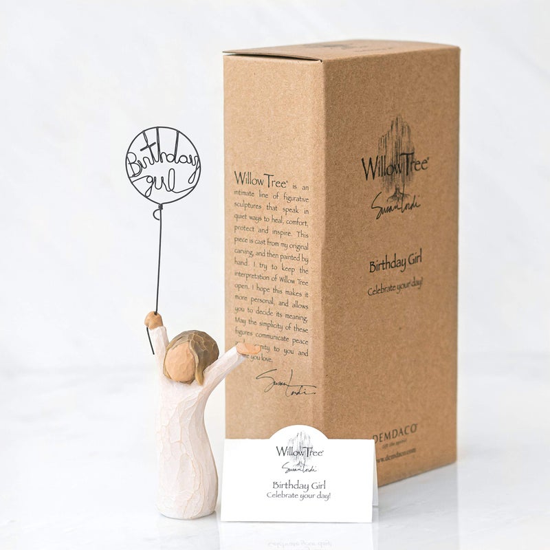Willow Tree Birthday Girl, Celebrate Your Day, A Gift to Celebrate a Special Day or Encourage and Support Individuality, Sculpted Hand-Painted Figure - Image 5