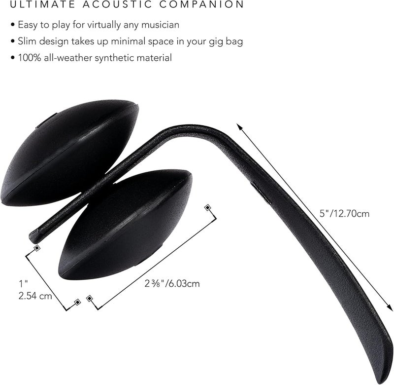 Meinl Percussion Heel Shaker with Shoehorn Design-NOT MADE IN CHINA-for Cajon, Guitarists, and Singer/Songwriters, 2-YEAR WARRANTY, (HSH) - Image 2
