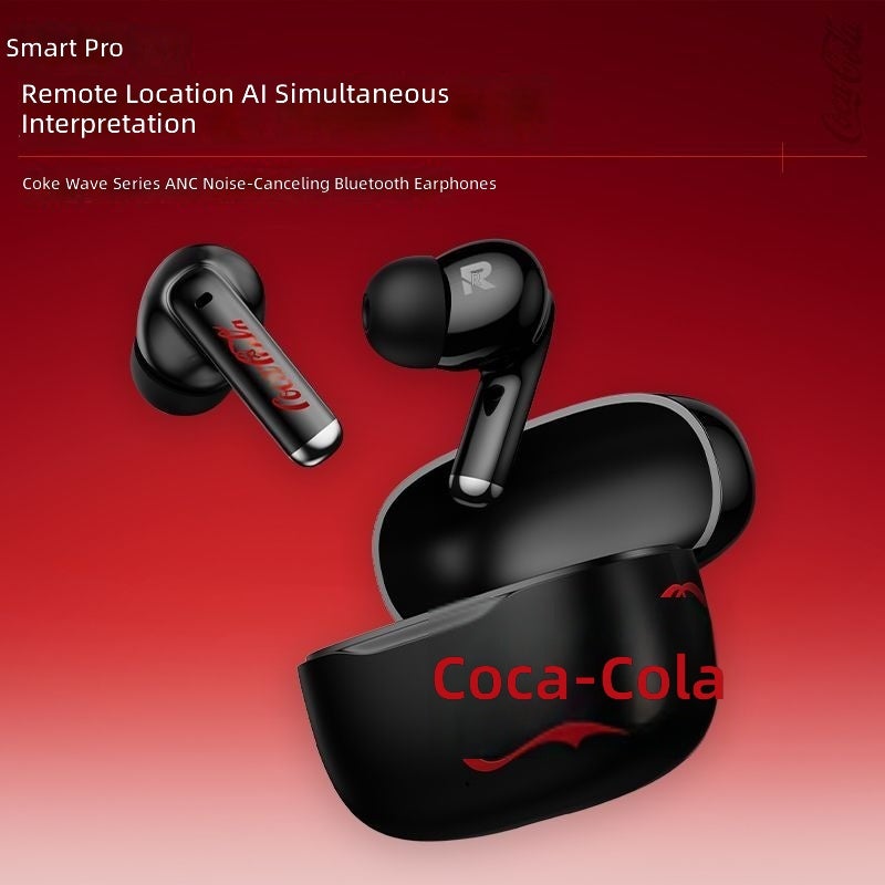 Coca-Cola T65Pro True Wireless Earbuds - Bluetooth 6.0, ANC Noise Cancellation, In-Ear, for Sports & Gaming (Gift) - Image 5