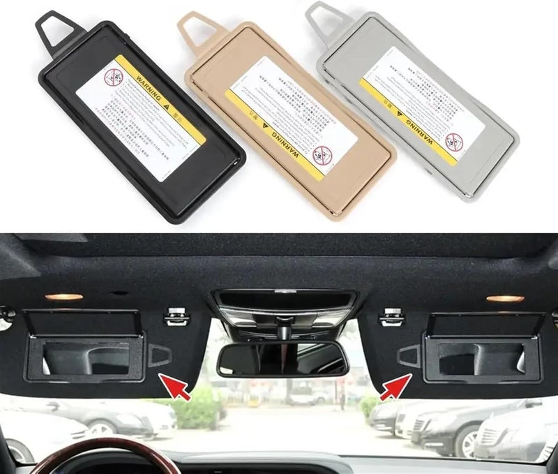 DEMULAX Sun Visor Vanity Mirror Cover for Mercedes-Benz S-Class W220 - Image 4