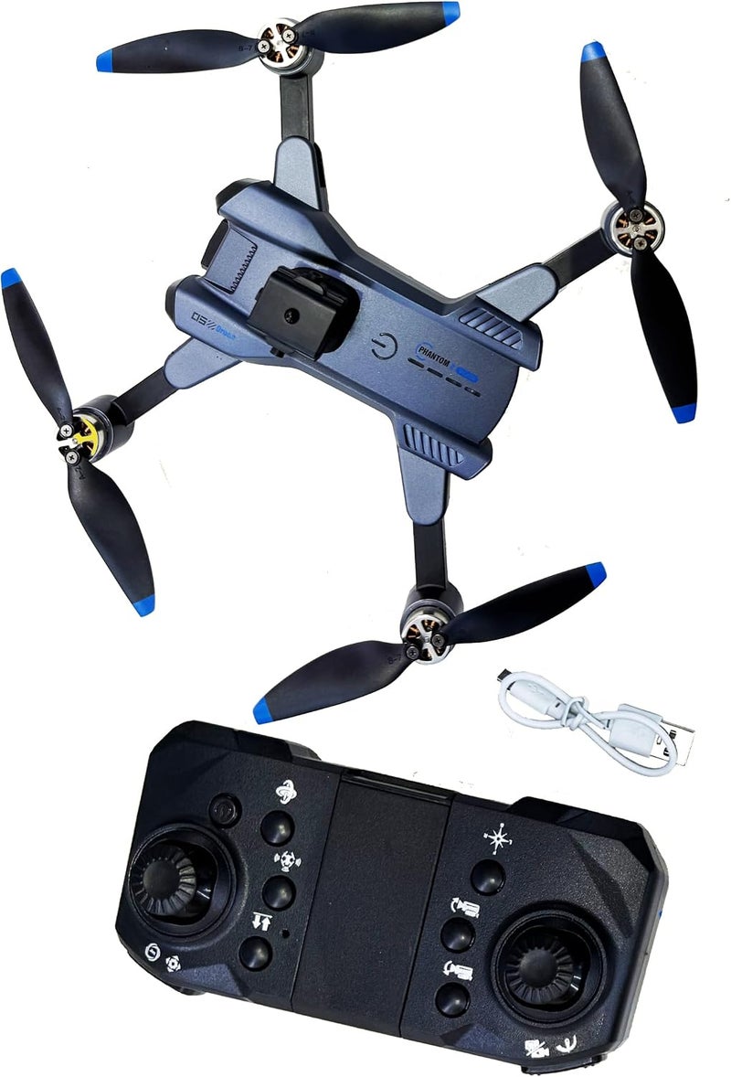 W13HW 2.4GHz Remote Control Drone without Camera, Black/Blue - Image 3