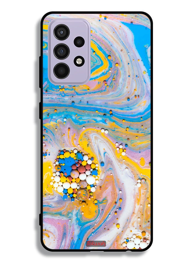 Tolwak Samsung Galaxy A52 4G Protective Case Cover Gems Colorful Abstraction - Image 1
