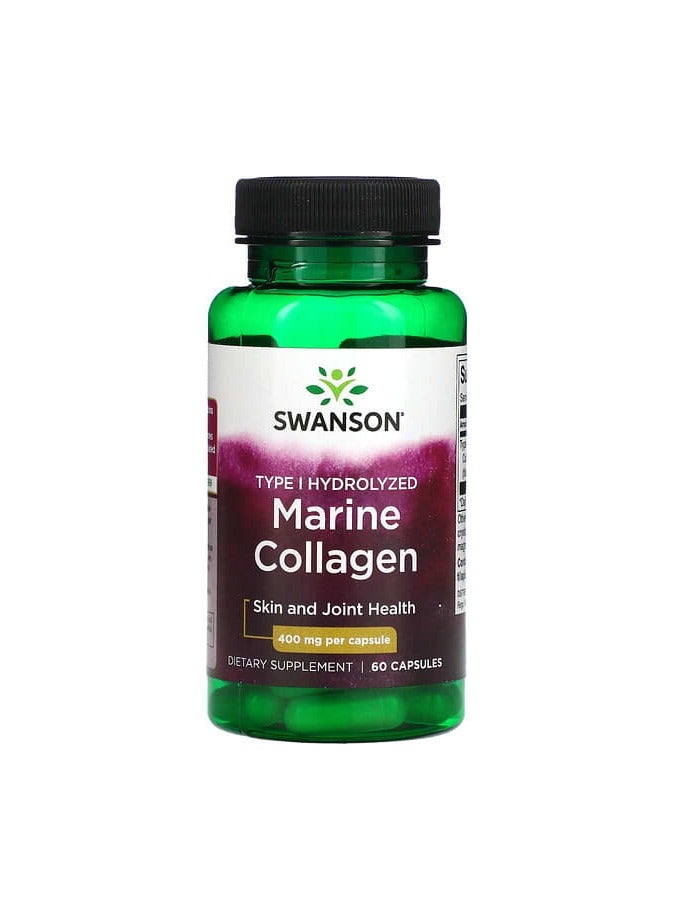 SWANSON كولاجين بحري، 400 ملغ، 60 كبسولة