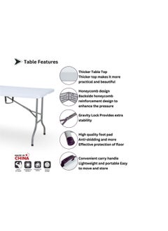 SunBoat Commerce 183 cm Portable folding table  - Image 2